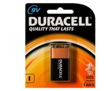 DURACELL 9 VOLT ALKALINE BATTERY